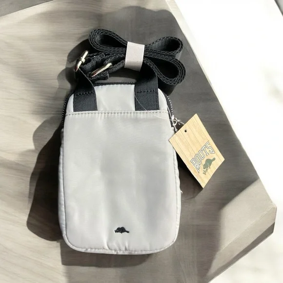 NEW ROOTS Unisex Men's Women's Poly Crossbody Bag Cement Travel Adjustable Strap - Picture 2 of 7